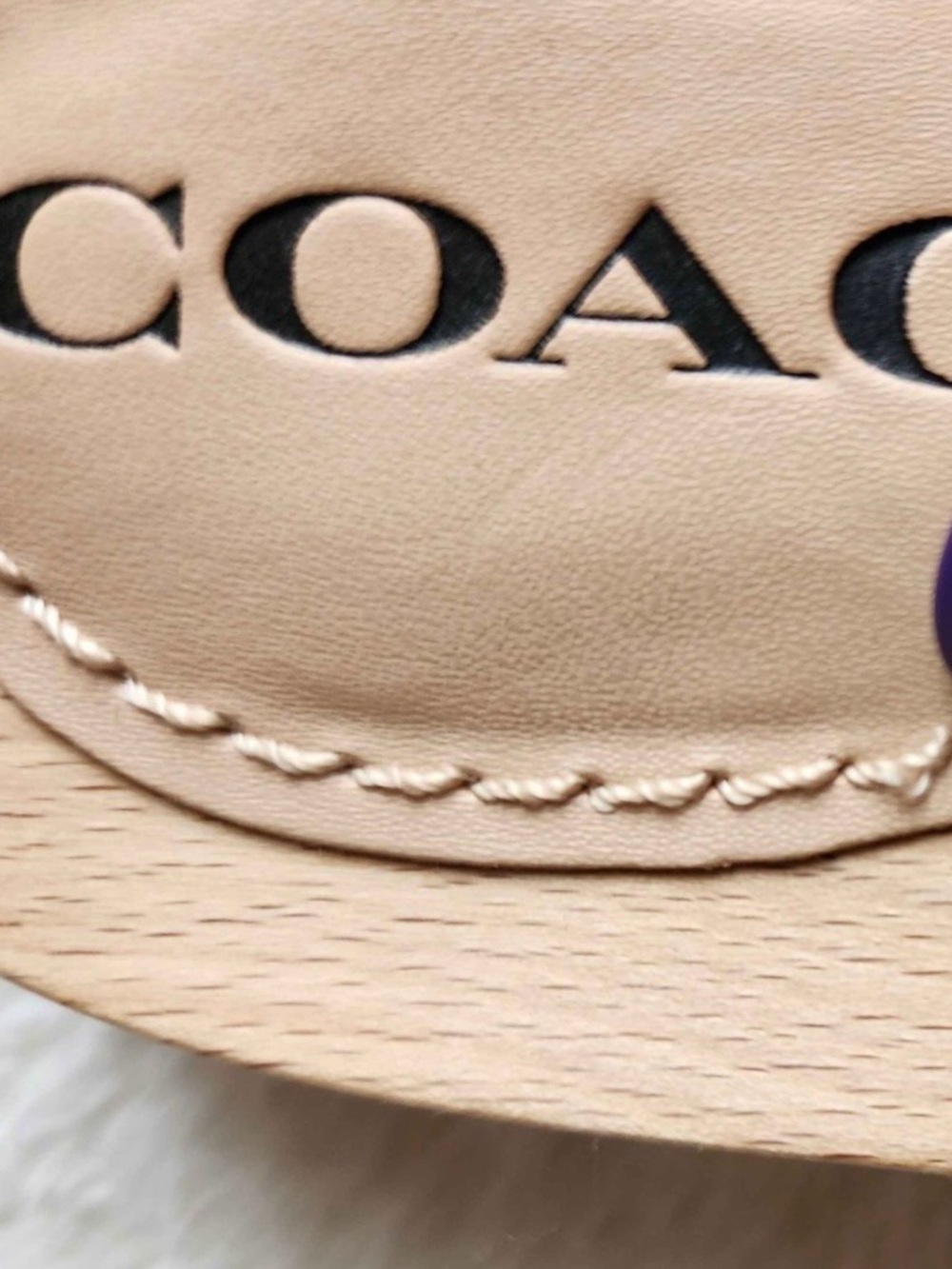 COACH Black Suede sandals with Gold Buckle - Picture 9 of 9